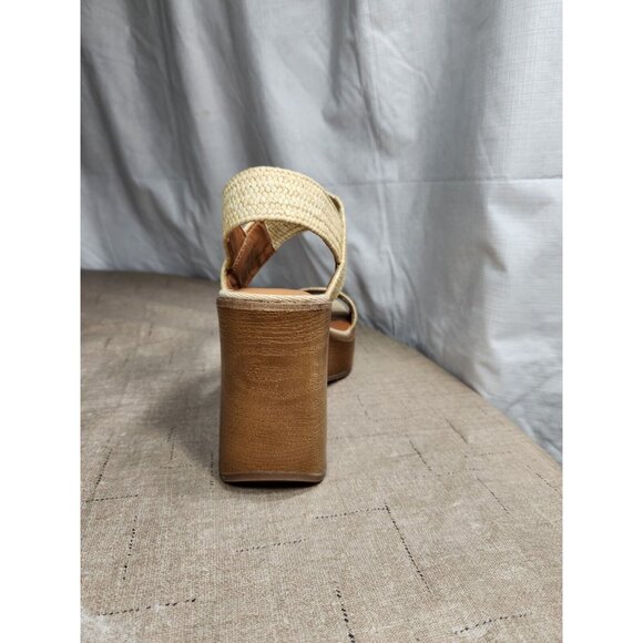 Lucky Brand Women's Size 7.5 M Delukah Ankle Strap Slingback Wedge Sandals (647 - Picture 7 of 11